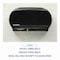 Boardwalk Jumbo Twin Toilet Tissue Dispenser, 20 1/4 x 12 1/4, Black R4070BKBW - alternate 5
